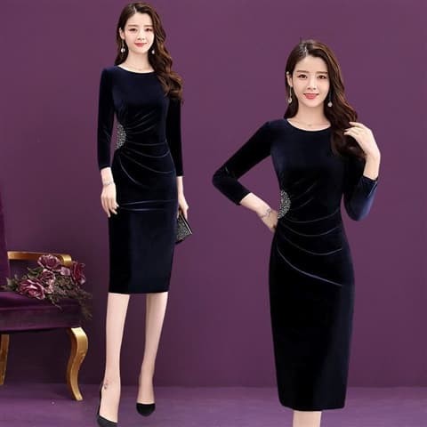 Robe en velours côtelé pour femme, collection printemps 2