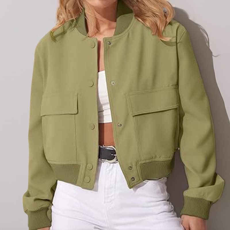 Veste Manteau Femme à Col Montant 2