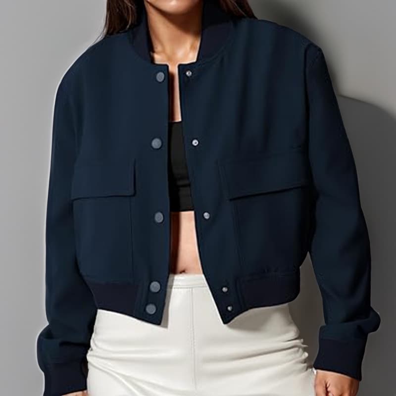 Veste Manteau Femme à Col Montant