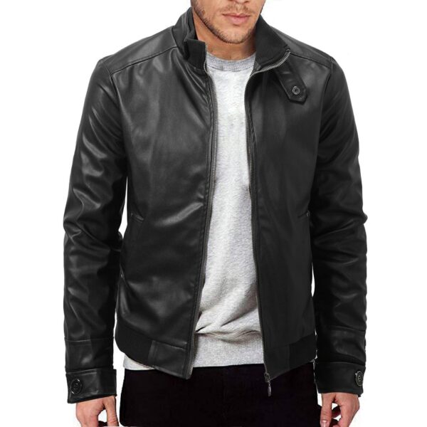 Veste en cuir pour homme