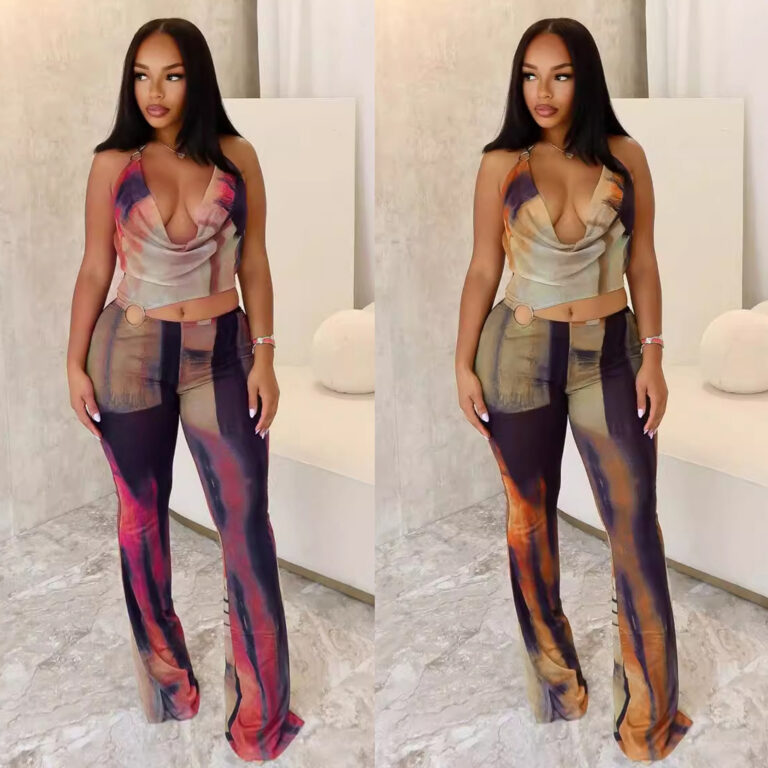 Combinaison sexy imprimée en résille